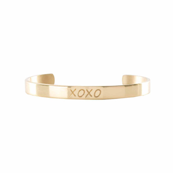 Engraved Quote .25 - XOXO - Gold