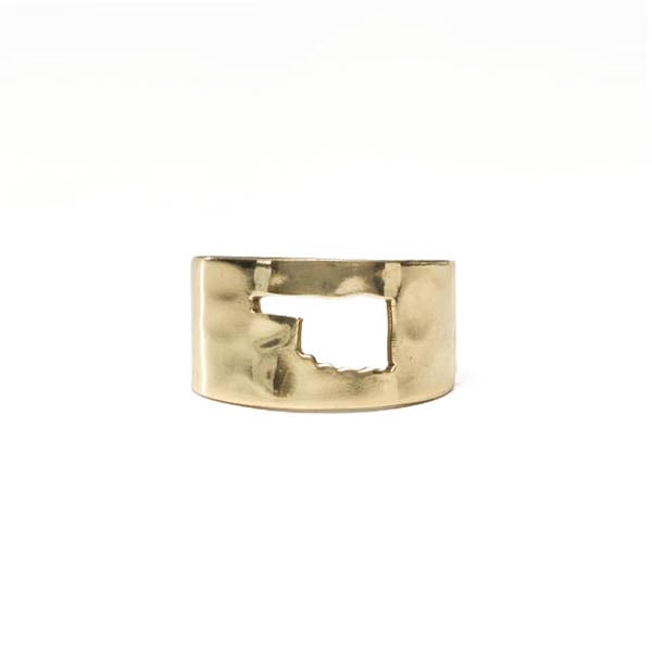 RC Oklahoma Cut Out Ring - Gold