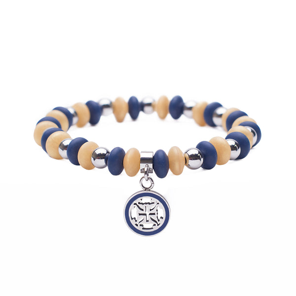 Courtney Game Day - Navy Blue/Gold with Silver